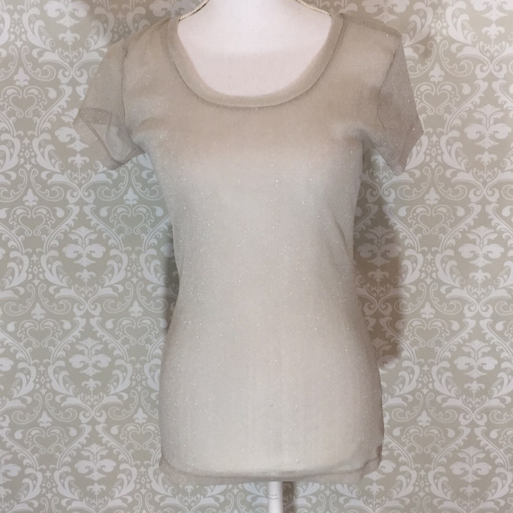 {Derek Heart}Jr LSheer Gray Topw/sparkles